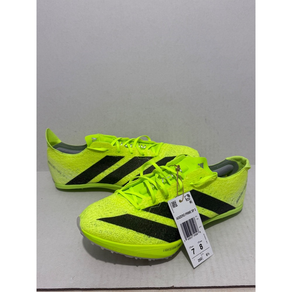 Adidas Adizero Prime SP 3 Mens 7 Lucid Lemon Black Racing Spikes IH5800
